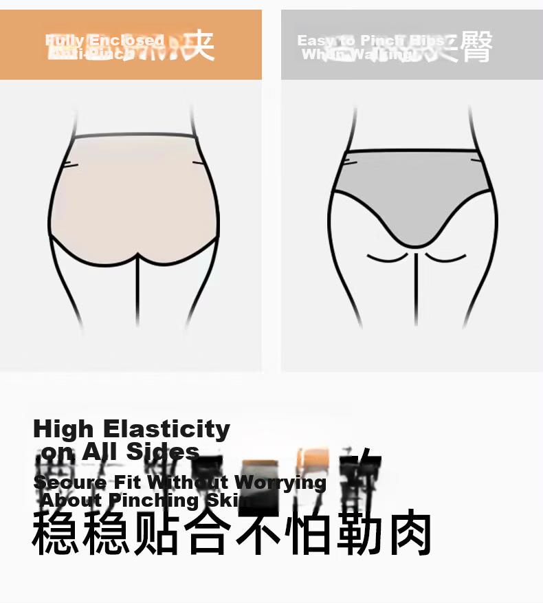 YUZHAOLIN Women's Underwear 3-Pack, Grade 10 Antibacterial Pure Cotton Crotch, 2026 New Triangle Shorts for Women, Class A 16