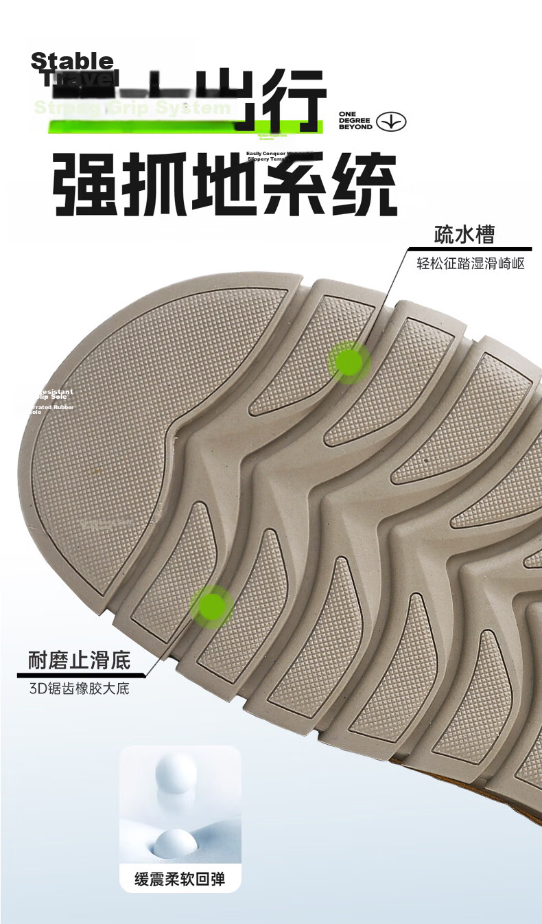 MULINSEN Mulinsen Men’s Outdoor Hiking Sandals Beach Slip-On Hollow Breathable Shoes 26803 7