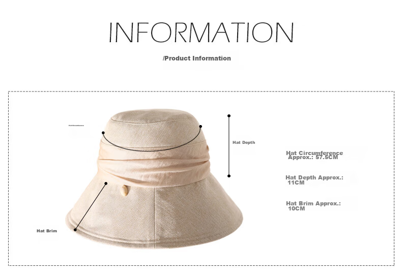677888 Women's Summer Sun Hat Japanese Style Fisherman Hat Large Brim Sun Protection Cap 14