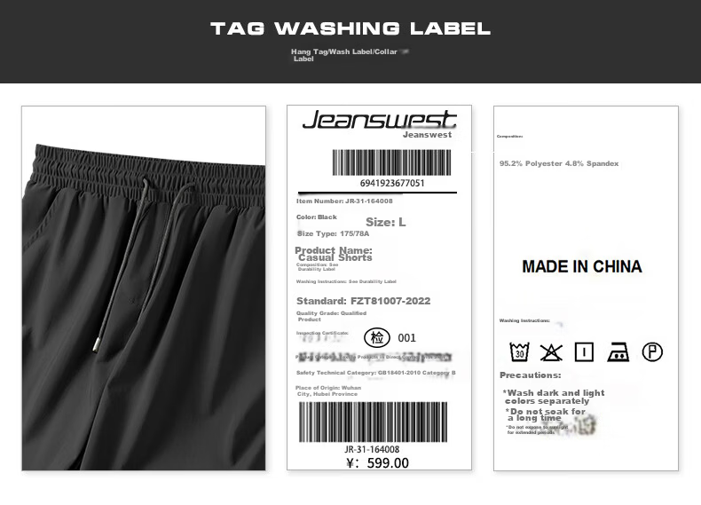 JEANSWEST LIFE Men's Summer Ice Cooling Air-Conditioned Lightweight Breathable Beach Shorts Five-Point Pants B 17