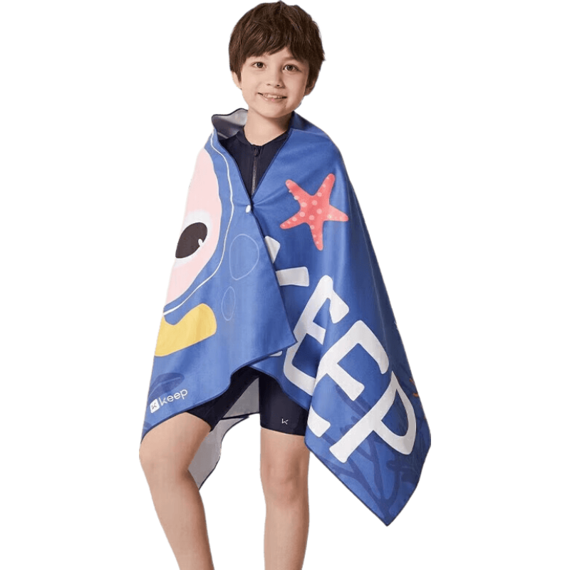 Keep Children's Quick-Drying Bath Towel for Boys And Girls, Absorbent Fast-Drying Summer Towel Beach Towel Hot Spring Portable Diving Octopus