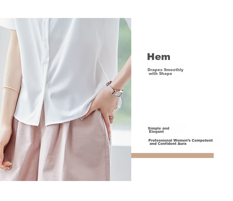 JEANSWEST Women's Summer Short Sleeve Solid Color Professional Casual Shoulder Fashion Formal Shirt Green M 6