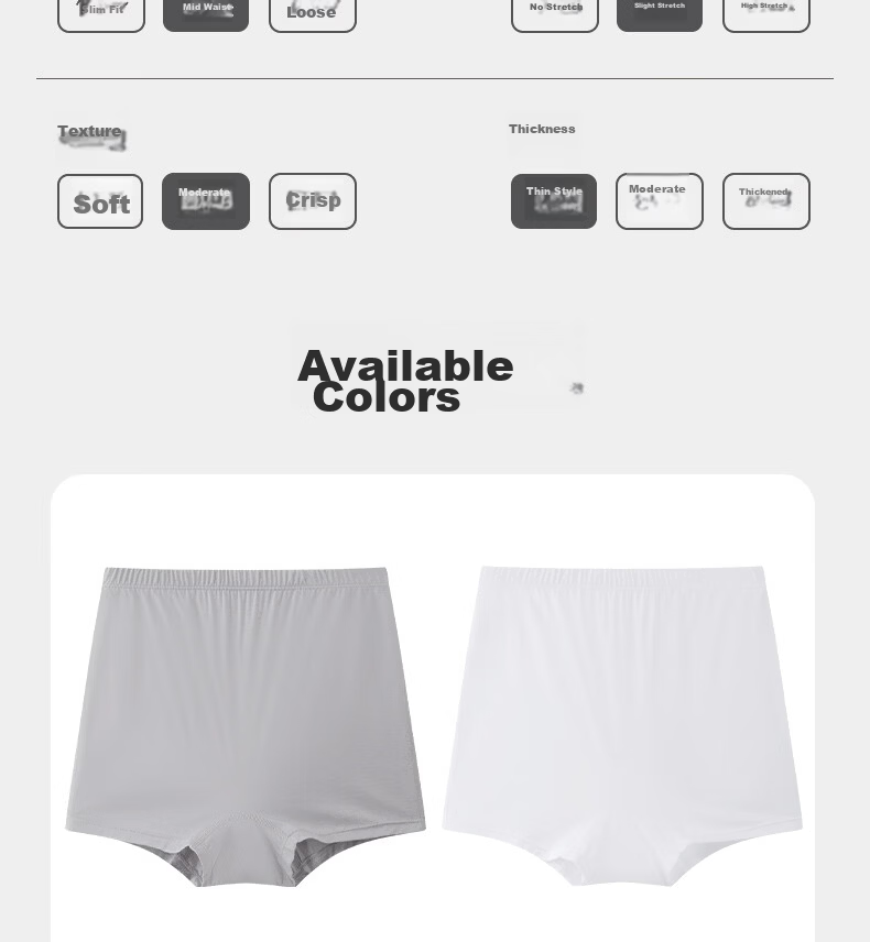 Yiershuang 120-Count Long-Staple Cotton 100% Pure Cotton Women's Boxer Briefs Mid-Rise Shorts High-End Gift Box 19