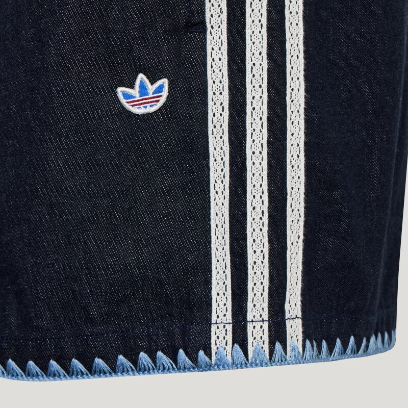 Adidas Originals Women's RESORT SHORTS W Denim Shorts KX0747 Blue S 5