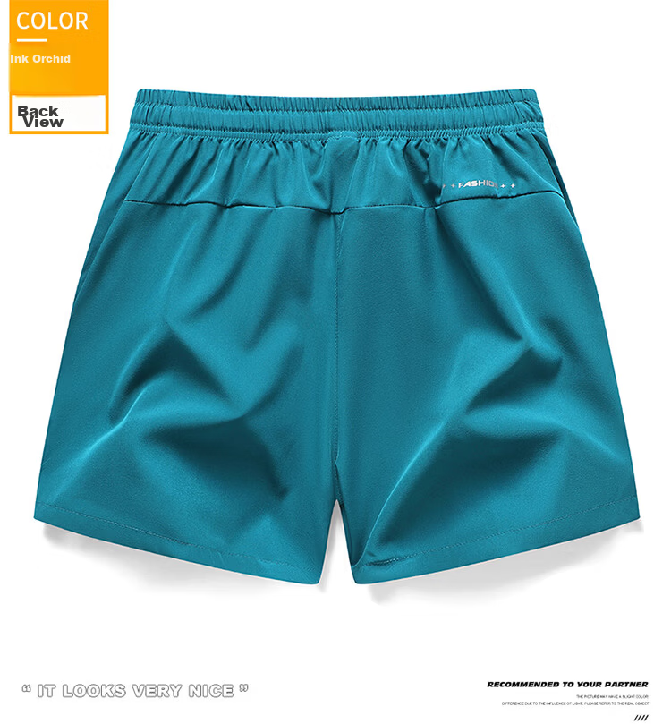 GLM Men's Summer Thin Outerwear Shorts Five-Point Quick-Dry Sports Casual Beach Shorts 12