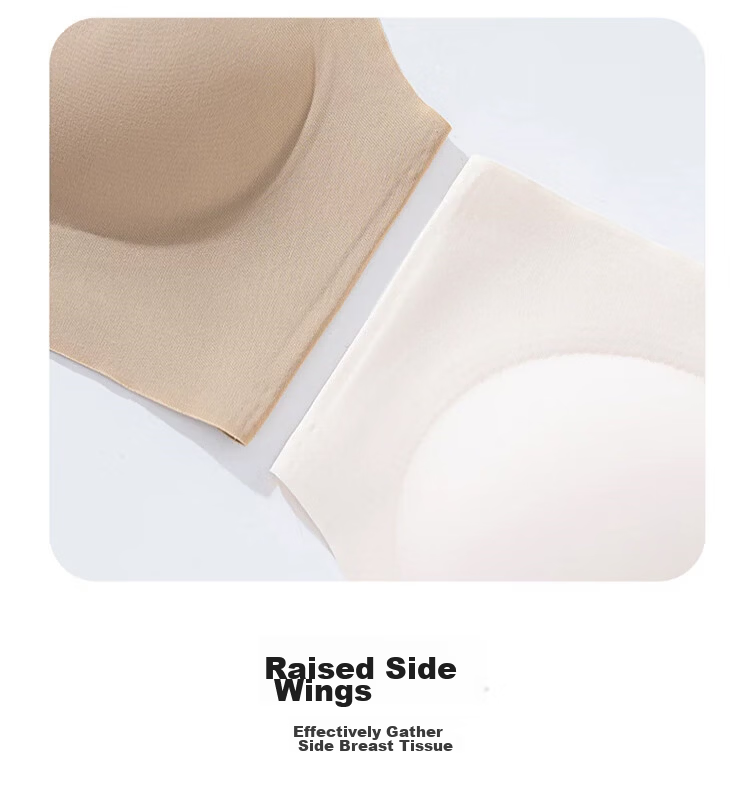 GUJIN Girls' Underwear High School Middle School Student Pink Foundation Thin Bra Youth Development Invisible Seamless Vest 16
