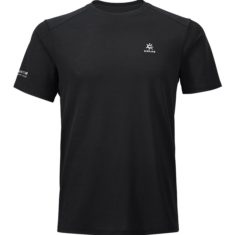 KAILAS Merino Wool Crew Neck Short Sleeve T-Shirt Men Moisture-Wicking Quick-Dry Summer Sports Outdoor Hiking