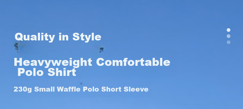 Baleno Summer Knitted Polo Shirt for Men, Heavyweight Waffle Texture, Crisp And Textured, Loose-Fitting, High-End Feel, Turn-Down Collar, Short-Sleeved 3