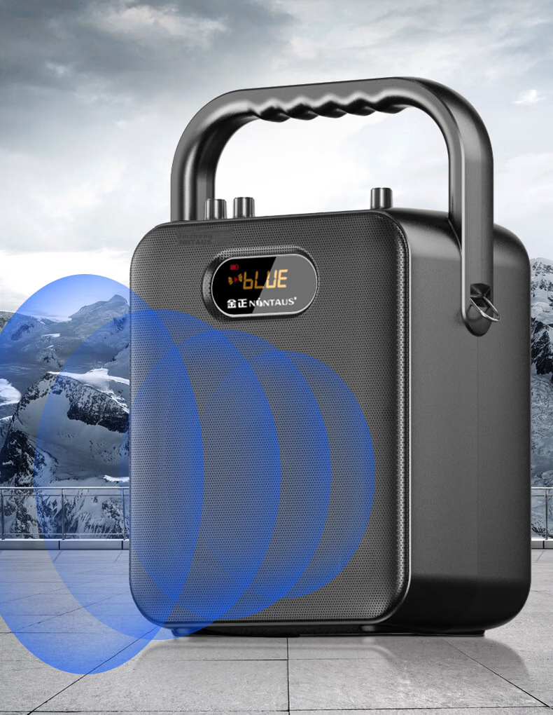 Jinzheng S18 Wireless Bluetooth Speaker Outdoor High Volume Square Dance Sound Portable Handheld Stall Music Player Deep Bass Long Battery Life 10