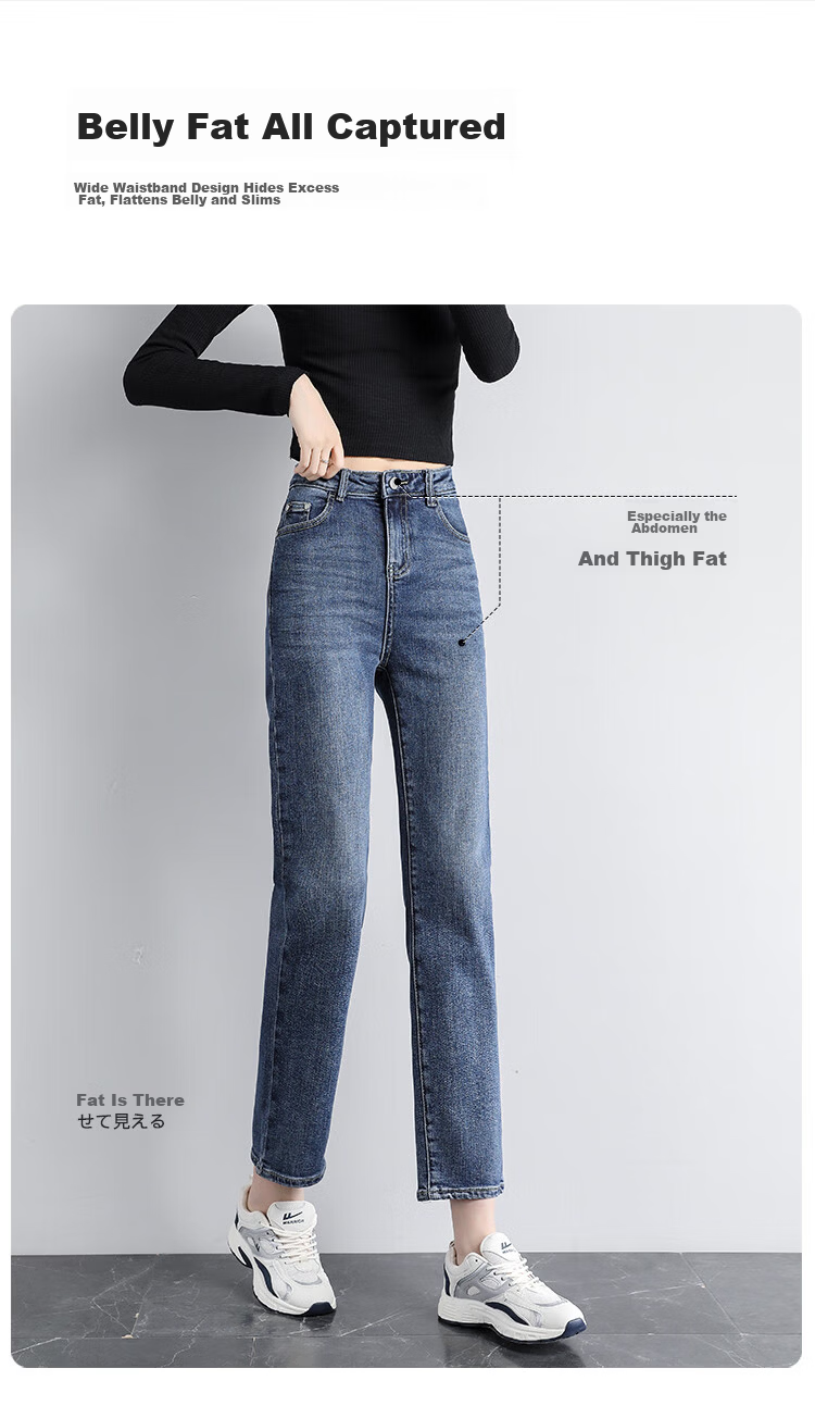 Jeanswest Vintage Low-Waist Slim Fit Stretch Flared Jeans for Women, Dark Blue XL 2