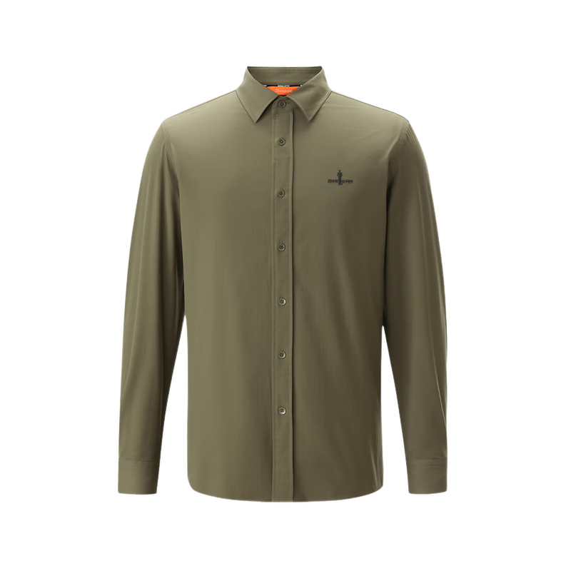 Biyinlefen [Ultra-Light Fabric] 2026 Spring New Men's Casual Commuter Lightweight Soft Solid Color Long Sleeve Polo Shirt