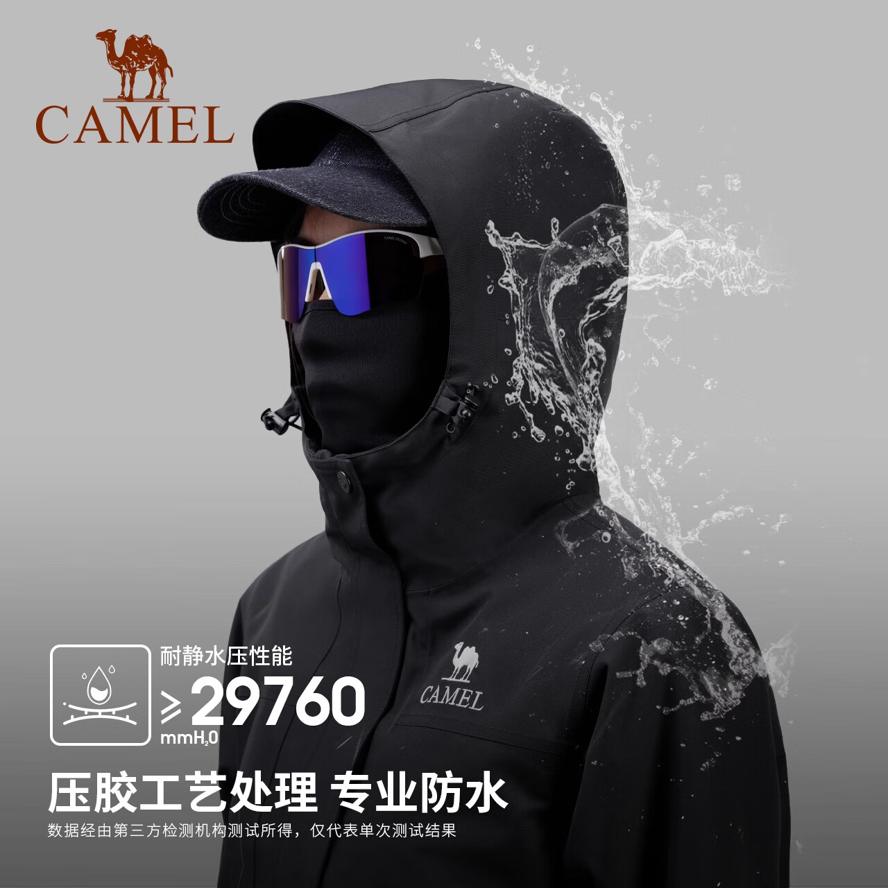 CAMEL Outdoor Jacket, Classic Workwear ICON Three-In Fleece Inner Liner, Mountaineering Suit, M Size