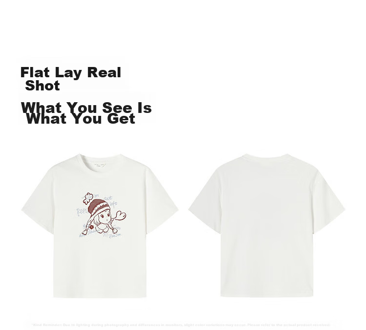 TonLion 2026 New Summer Women's Short Sleeve T-Shirt Loose Chic Korean Style Early Spring Top Youthful 4