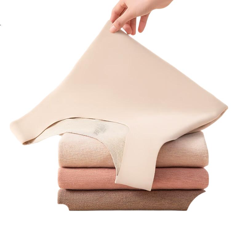 MiiOW [Contains Cashmere And Silk] Women's Thermal Vest, 2026 New Style, Fleece-Lined Seamless Heat-Generating Inner Layer Autumn Undershirt, Skin Color M
