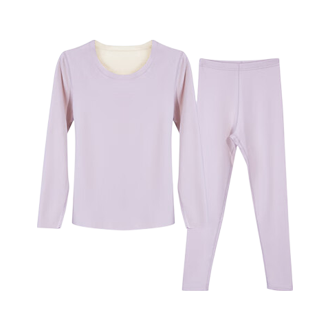 Urban Beauty [Goose Down Tencel] New Thermal Underwear Women Cashmere German Velvet Heating Fleece Thickened Autumn Shirt and Pants Set