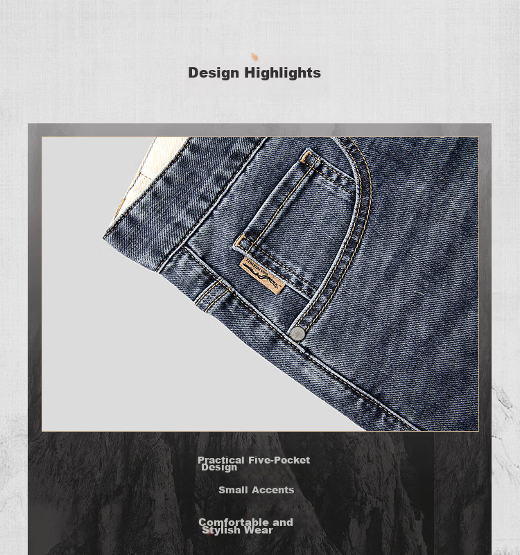HLA Hailan Home Men's Denim Shorts 26 Mountain Series Five-Pocket Cool Summer Pants 4