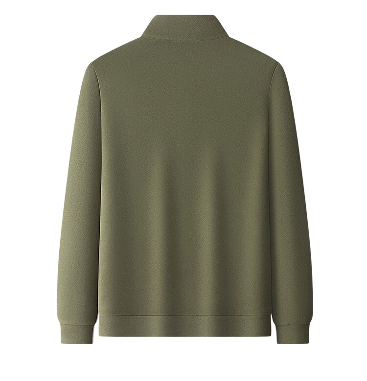 MONTAGUT Autumn Soft Comfortable Men's Casual Long-Sleeve Double-Sided Thin Fleece Sweatshirt, JG Black, 3XL 16