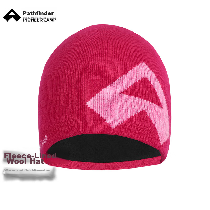 Pioneer Camp Wool Knit Warm Beanie Cold Weather Hat Men Winter Hiking Snow Mountain Ear Protection Cold Resistant Cap