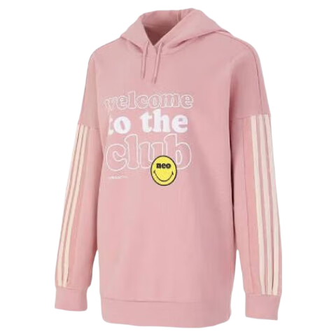 Adidas NEO Women's Sportswear Knitted Hoodie Pullover H45535 Pink S