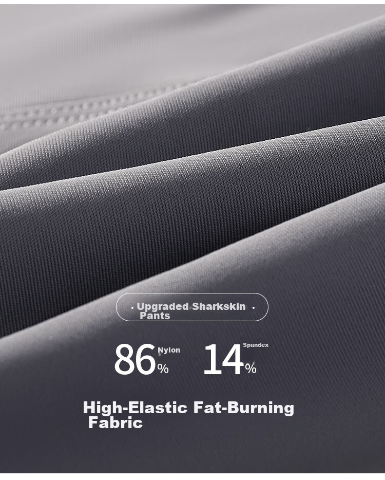 Langsha Ice Silk Yoga Pants High Waist Tummy Control Hip Lift Safety Shorts Slimming Leggings Sports Fitness Cycling 5-Minute Shark Pants 6