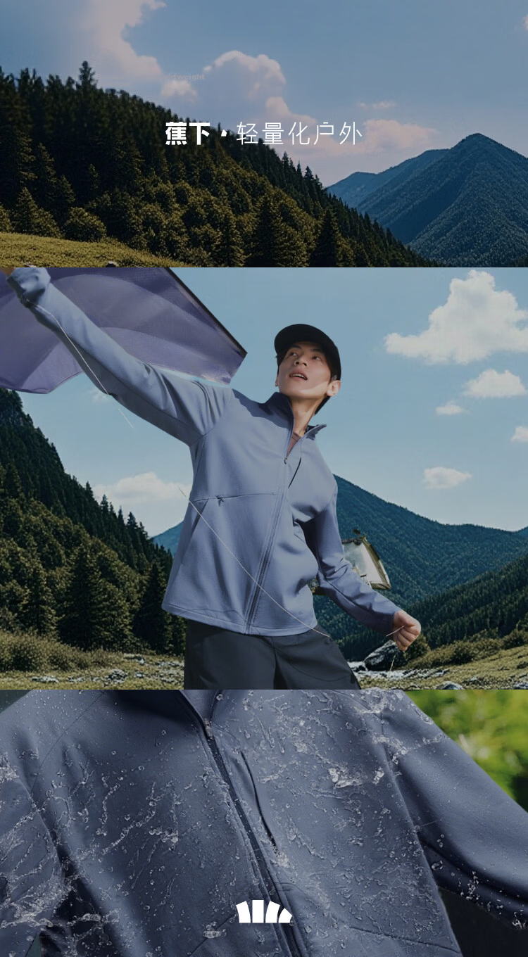 Beneunder Men's Softshell Jacket Windproof Water-Repellent Outdoor High Elastic Hydrogen Shell ST006 Ink Gray S 1