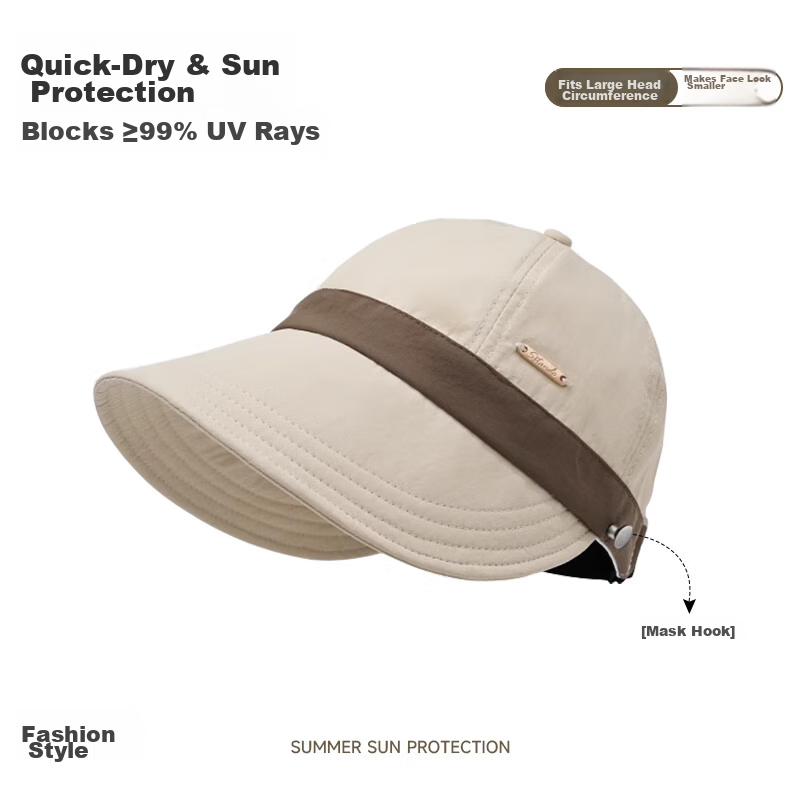 Miiow Women's Fisherman Hat Summer Sun Protection UV Shield Outdoor Mountaineering Foldable Visor Cap