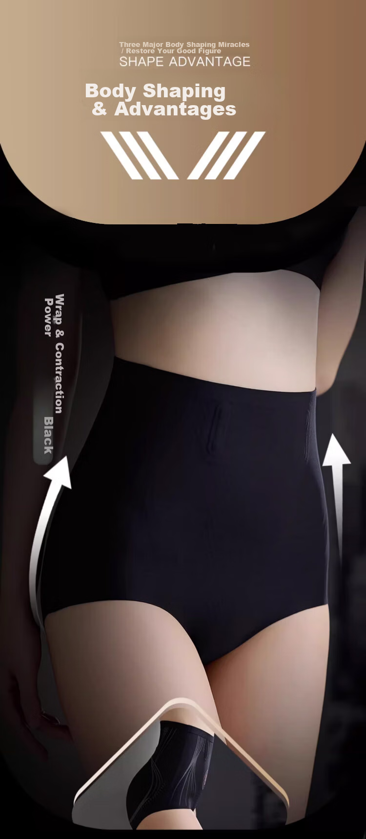 Langsha High Waist Tummy Control Women's Shaping Pants Strong Hip Lift Waist Slimming Postpartum Body Shaper Seamless Liquid Sculpting Pants 16