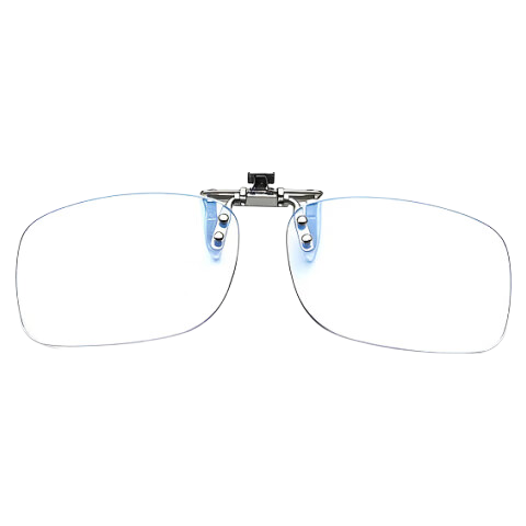 Lianshang Anti-Blue Light Reading Glasses for Nearsightedness, Flip-Up Clip-On Style, High Definition, Portable, 200 Degrees