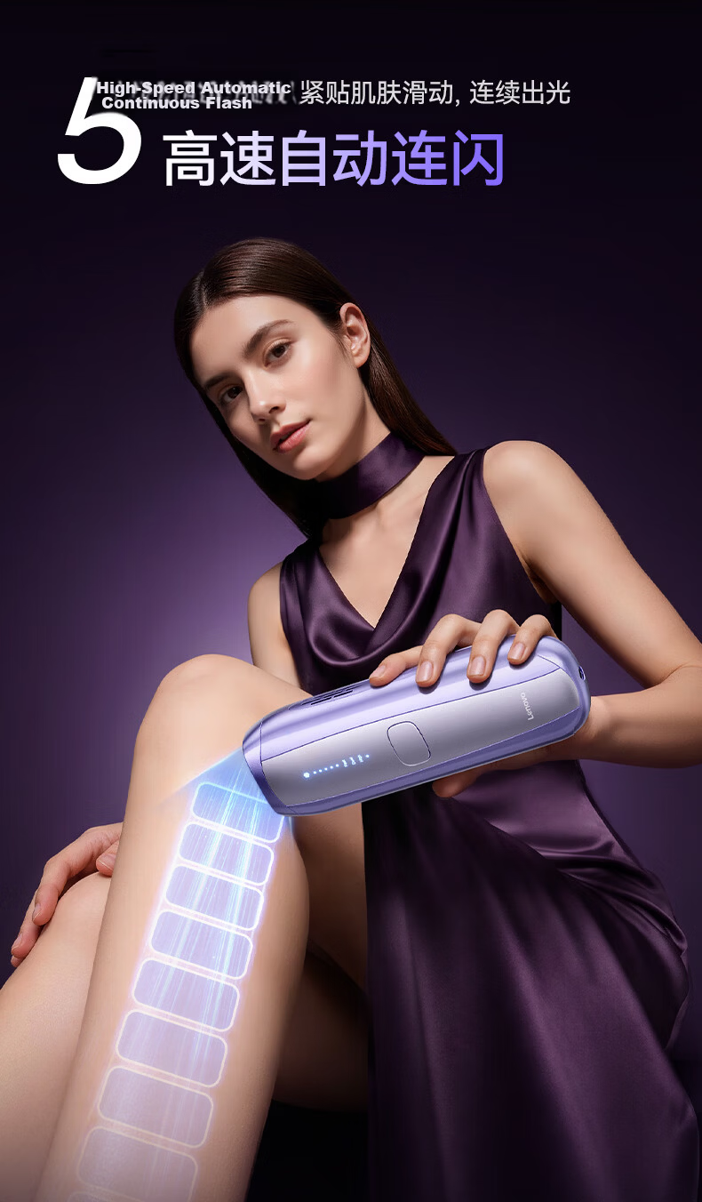 Lenovo Sapphire Hair Removal Device with 20% Government Subsidy - Ice Point Home Use Full Body Underarm Facial Hair Removal High Power Epilator Birthday and Holiday Gift for Girlfriend 19