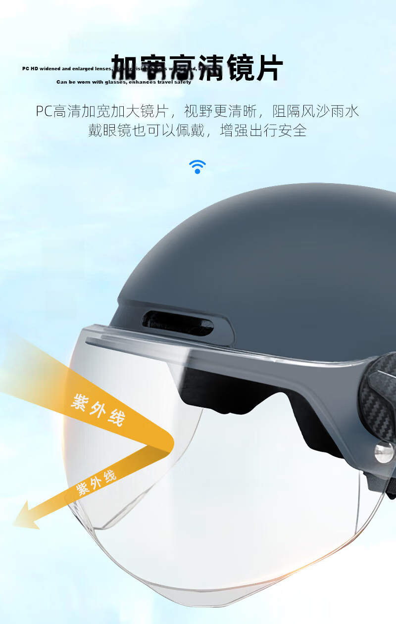 FEIKO AI Smart Electric Motorcycle Helmet 3C Certified Safety Half Helmet with Bluetooth Headset Unisex Four-Season White L 10