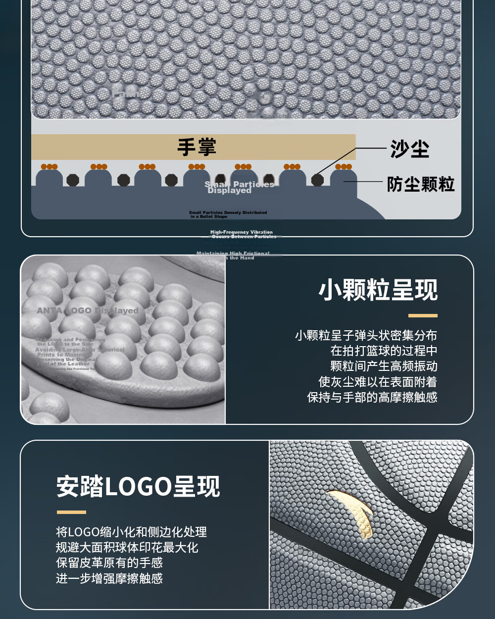 ANTA Basketball No.7 Dust-Resistant Anti-Slip Wear-Resistant Standard Indoor Outdoor Game Ball for Adults and Youth 8