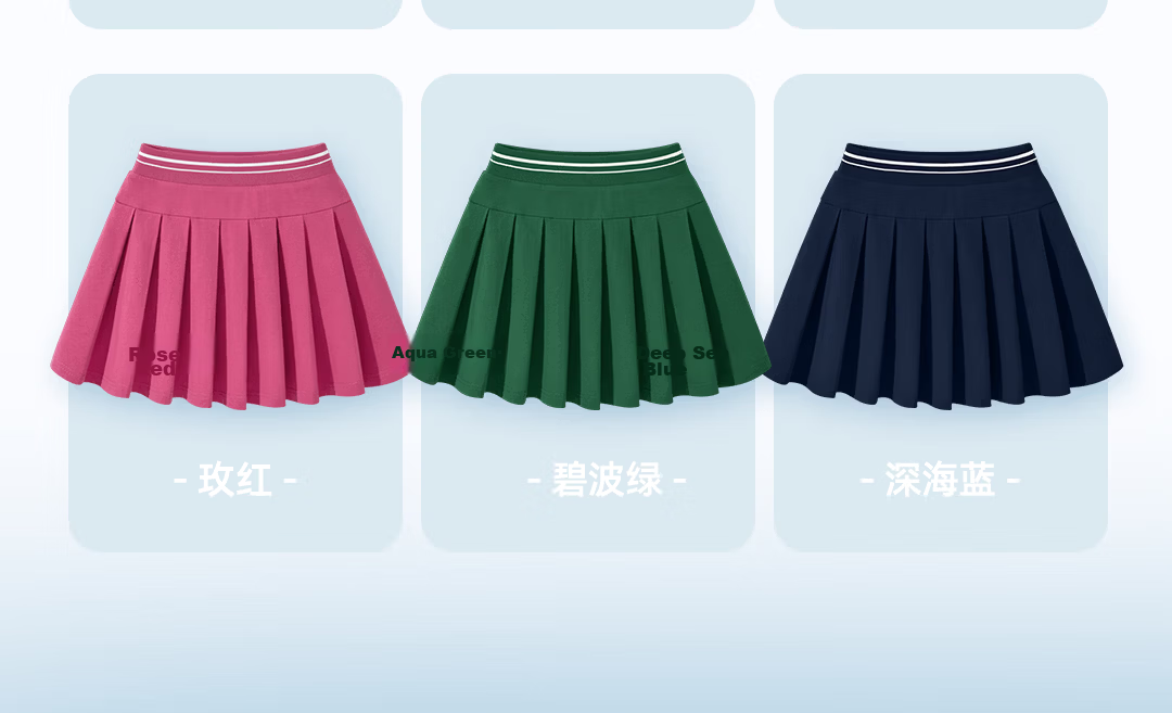 Disney Kids Cartoon Girls Dress 2026 Summer New Sports Children's Skirt Fashionable School Style Girls Pleated Skirt 12