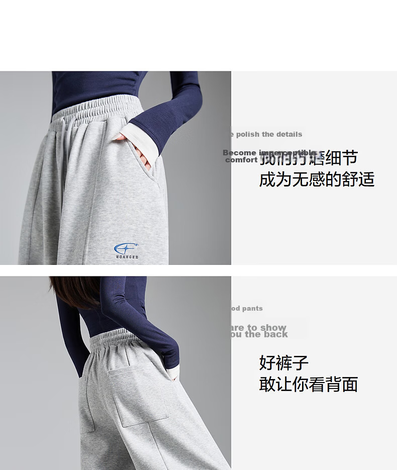TonLion 2026 Spring Women's Jogger Casual Pants Light Heather Gray M 9