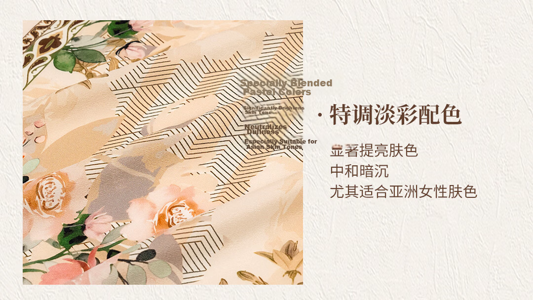 Shanghai Story 100% Mulberry Silk Double Crepe Square Scarf New Arrival Birthday Gift for Mom and Girlfriend Women's Shawl 17