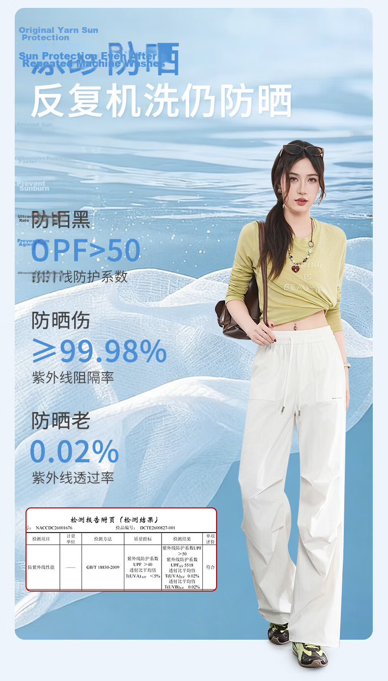 Langsha Women's Outdoor Work Pants Summer Thin Breathable Quick-Dry Ice Silk Sun Protection Tactical Hiking Straight-Leg Trousers 6