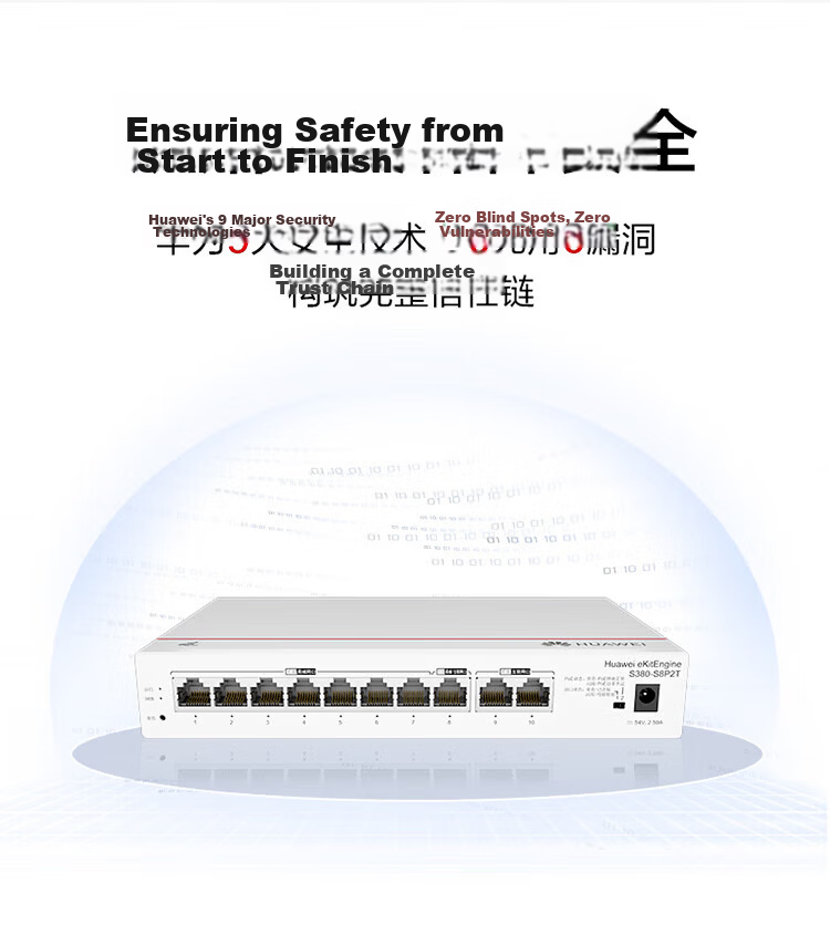 Huawei Kunling 5-Port Gigabit PoE Switch Router S380-L4P1T Enterprise Network Integrated Web Management Power 50W 2