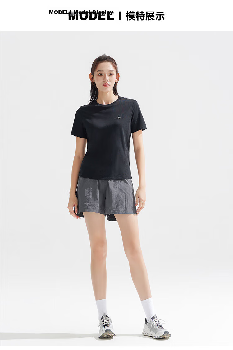 Pioneer Camp Women's Ice Oxygen Bar Shoulder T-Shirt Summer New Ice Silk Cool Round Neck Short Sleeve Sports Top 11