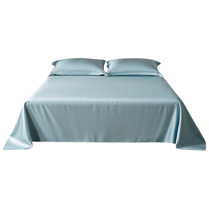 FUANNA Pure Cotton Bed Sheet 60s Long-Staple Cotton Sateen Double Bed Cover 1.5x2m (230×240cm)