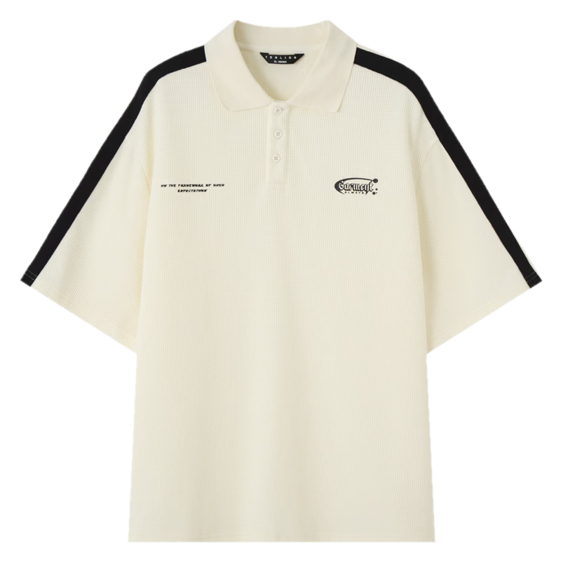 TonLion 2026 Summer New Men's Short Sleeve Polo Shirt Loose Fit Unique Youth Sports Stylish