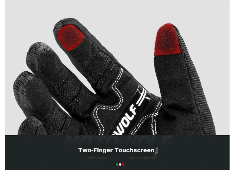 MOTOWOLF Motorcycle Riding Gloves Four Seasons Racing Carbon Fiber Anti-Fall Touchscreen Men 11