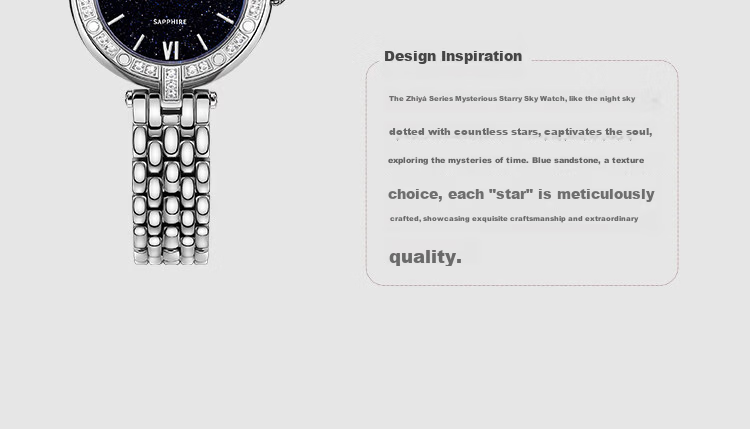 Caloric King Starry Sky Women's Watch High-End Swiss Movement Waterproof Diamond-Studded Quartz Wristwatch for Women 2
