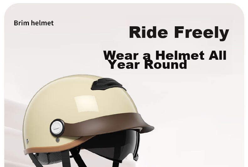 AD New National Standard Class A 3C Certified Electric Vehicle Helmet Unisex Summer Sun Protection Electric Bike Safety Helmet Women's Four-Season Universal Riding Half Helmet Motorcycle Helmet 895 Co 6
