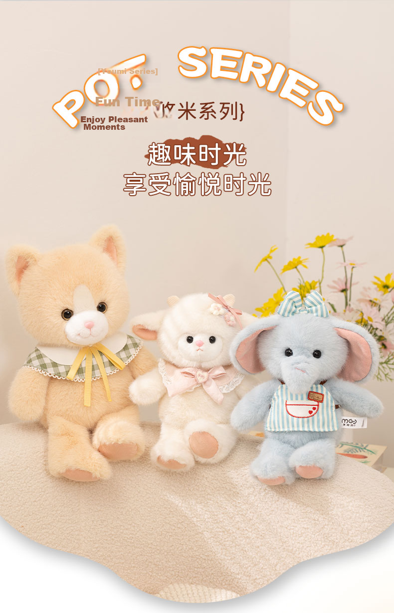 WELTSTON Plush Toy Little Sheep Doll Cushion Pillow Decoration Cloth Doll Birthday Gift for Girls Alpaca Plush Toy 1