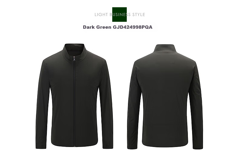 YOUNGOR Business Commuter Spring New Men's Jacket Stand Collar Short Executive Jacket 424998P 16