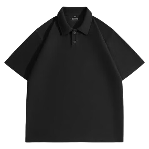 Baleno Men's Short Sleeve Polo Shirt Summer Heavyweight Loose Casual T-Shirt Father's Day Wrinkle-Resistant Versatile Collared Top