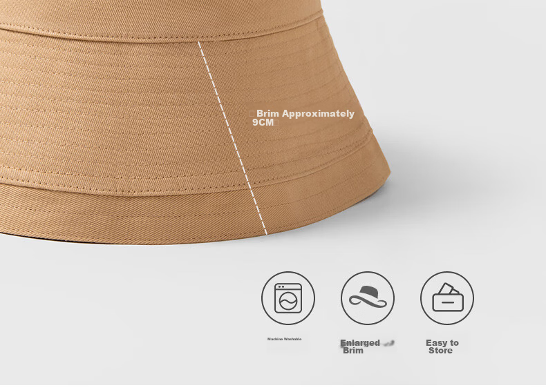 QUEEN.EASY Women's Fisherman Hat Sun Protection Summer Outdoor Beach Compact Versatile Face-Shielding Bucket Hat Sun Hat 14