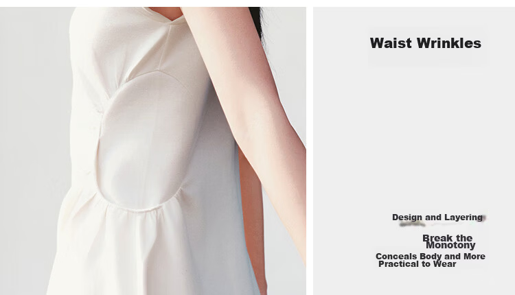 Semir Women's Summer Dress U-Neck Solid Color Pleated Short Sleeve Short Skirt 2026 Minimalist Design 109326114005 21