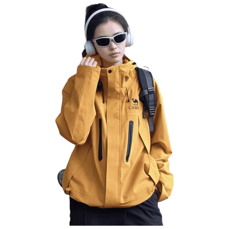 CAMEL [Wang Junkai's Choice] Outdoor Jacket Three-In Unisex Spring And Autumn Fleece-Lined Windproof Waterproof Mountaineering Coat