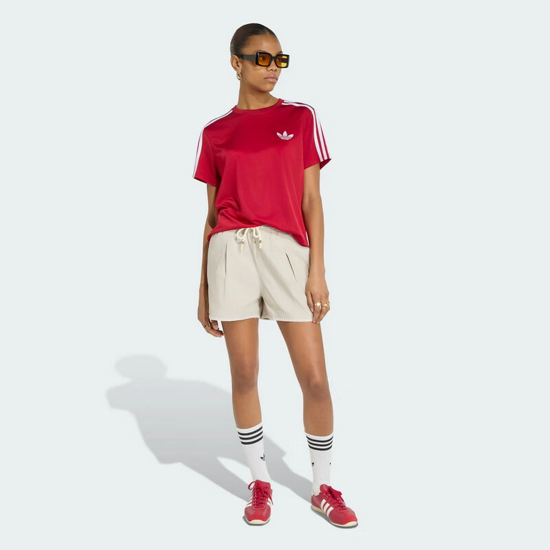Adidas Originals Women's RESORT SHORTS W Woven Shorts KX0748 Beige S 4