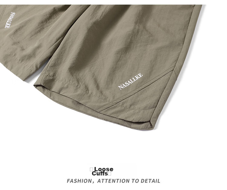 TUCANO Men's Summer Casual Lightweight Ice Cooling Breathable Beach Shorts Quick-Dry Sports Five-Point Pants White 2XL 14